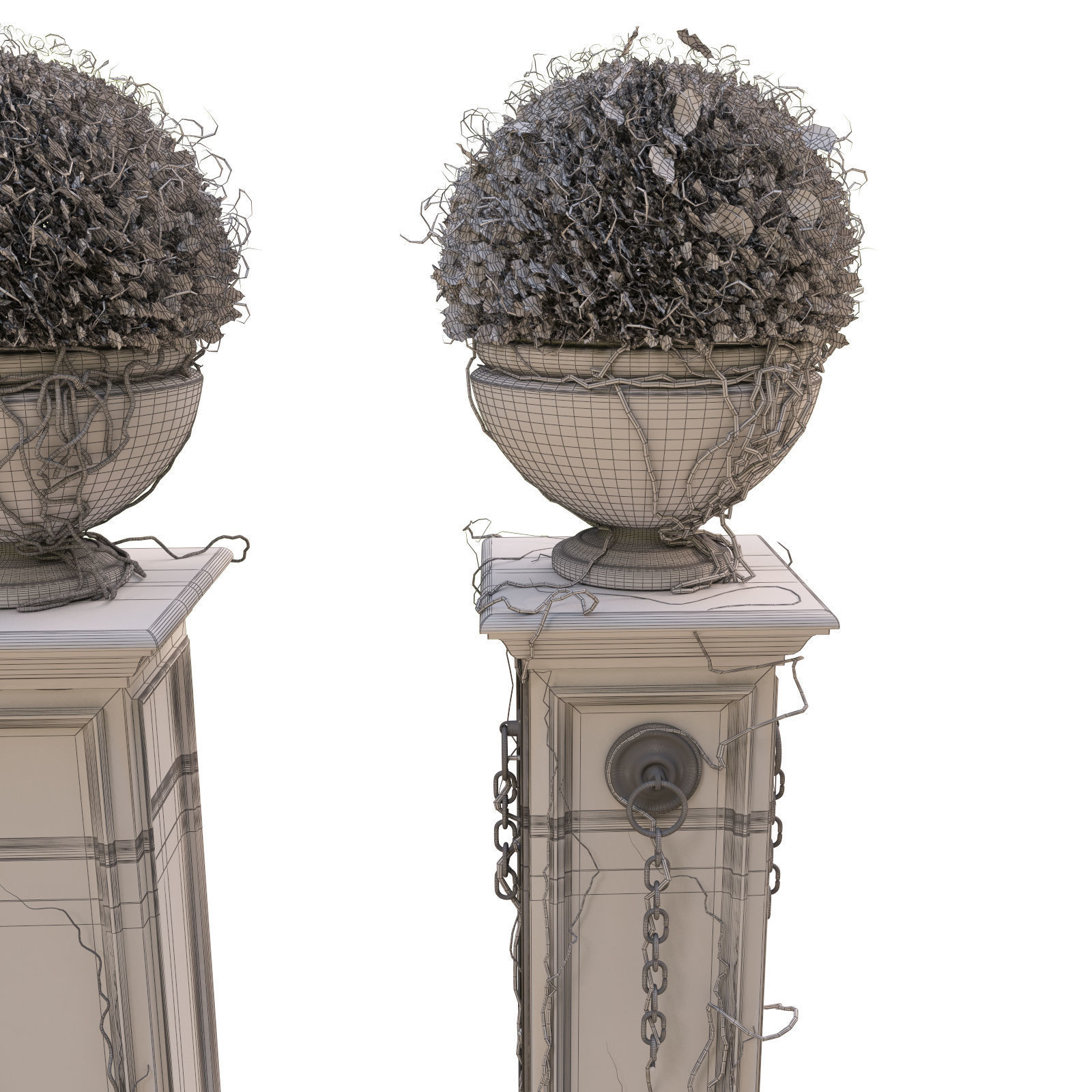 Pergola for the park 3D model_18