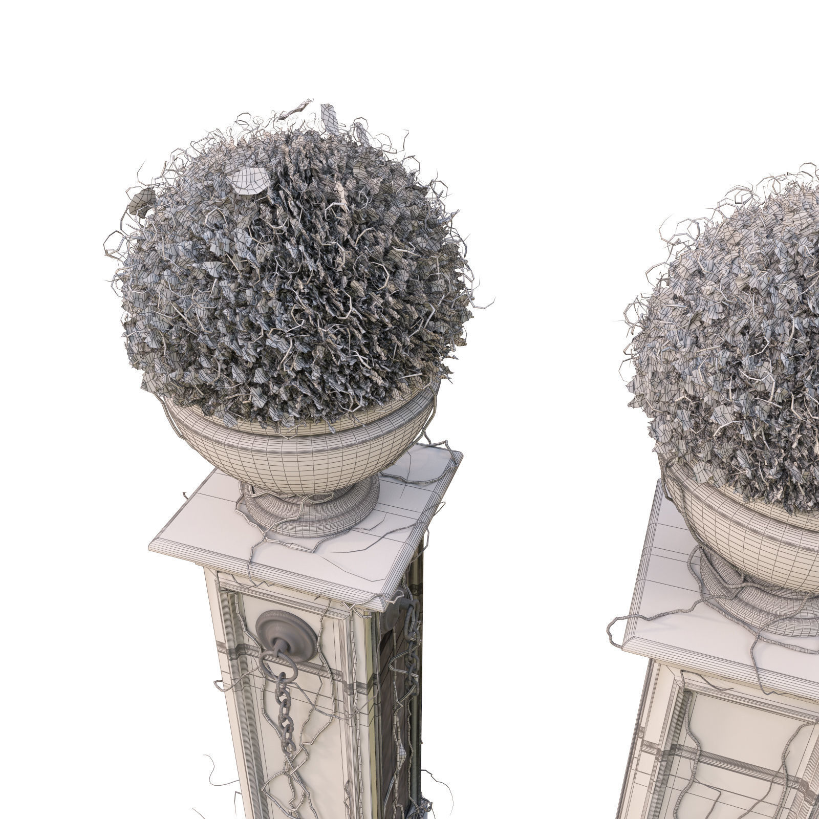 Pergola for the park 3D model_19