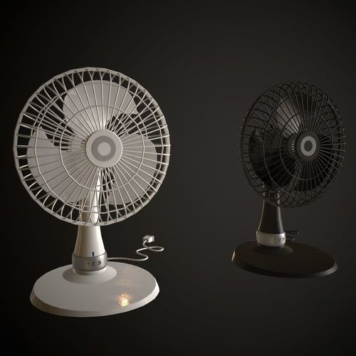 Table Fan  Low-poly 3D model