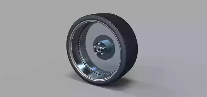 Clear car wheel