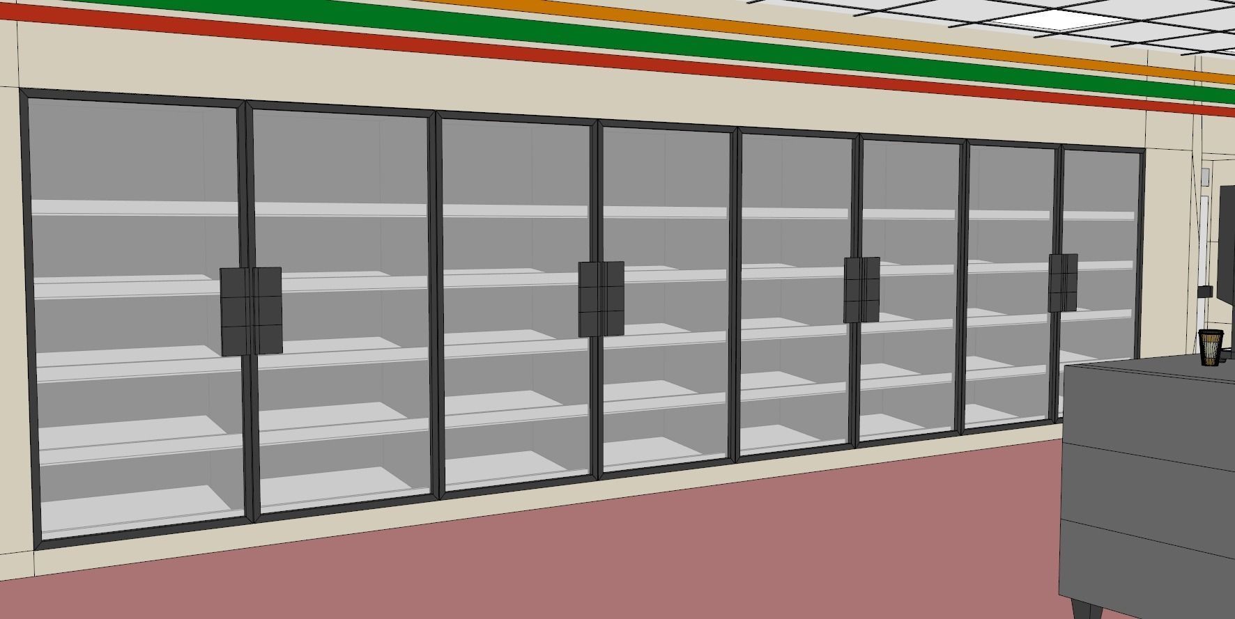 Seven Eleven - Convenience Store 3D model_17