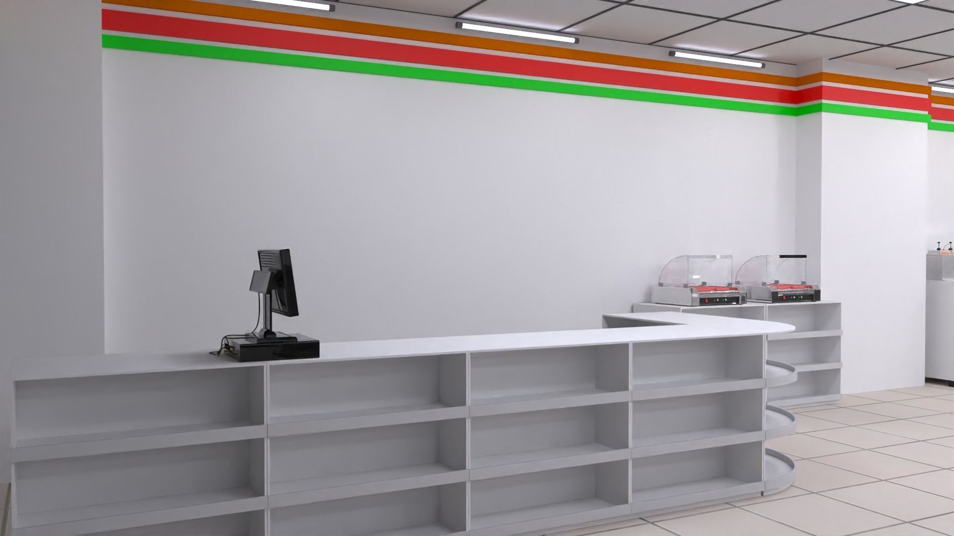 Seven Eleven - Convenience Store 3D model_4