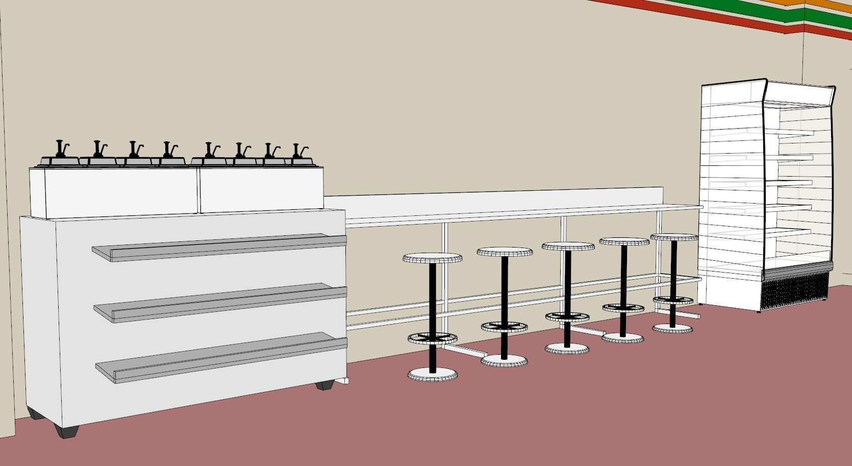 Seven Eleven - Convenience Store 3D model_16