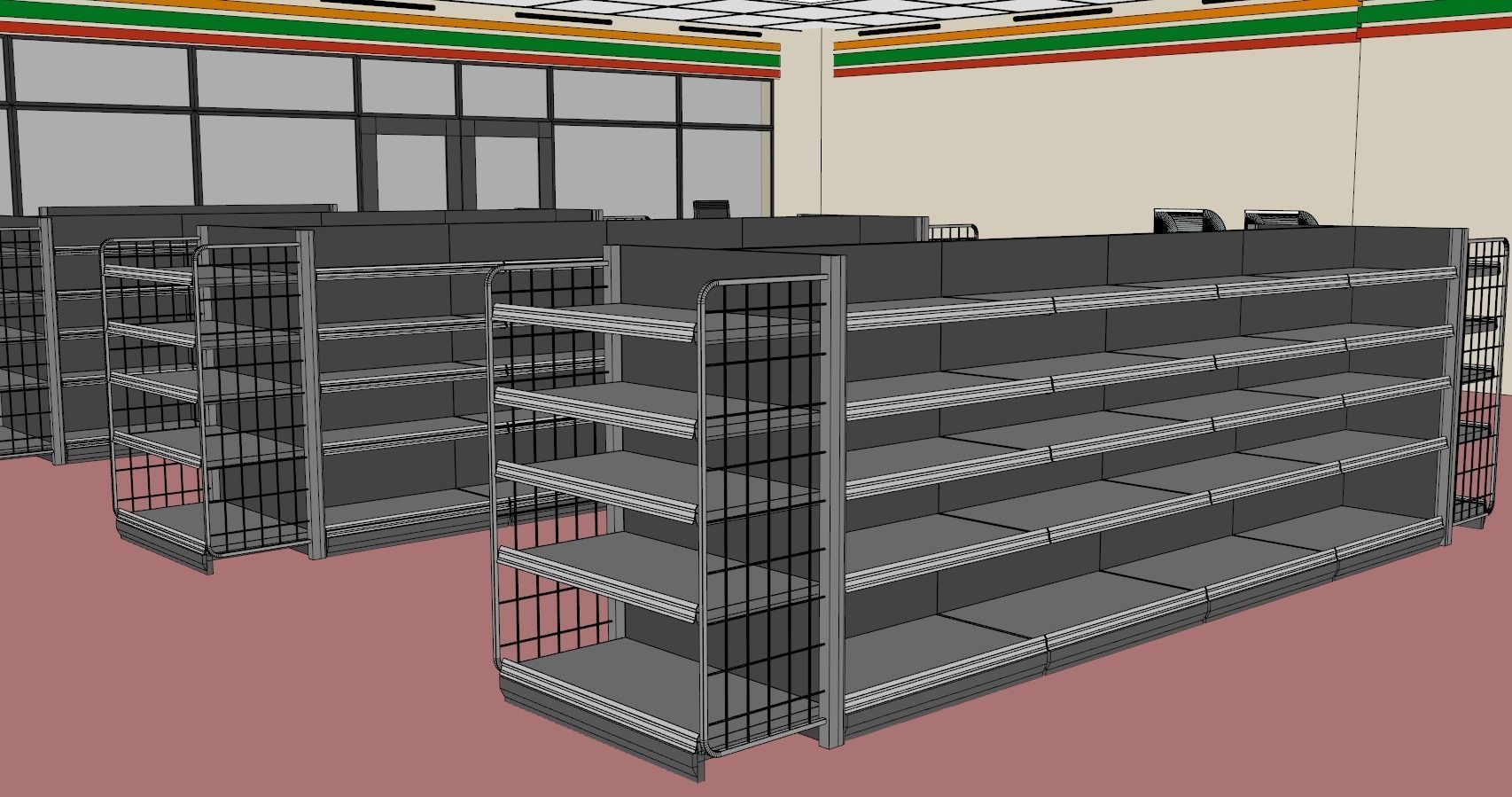 Seven Eleven - Convenience Store 3D model_19