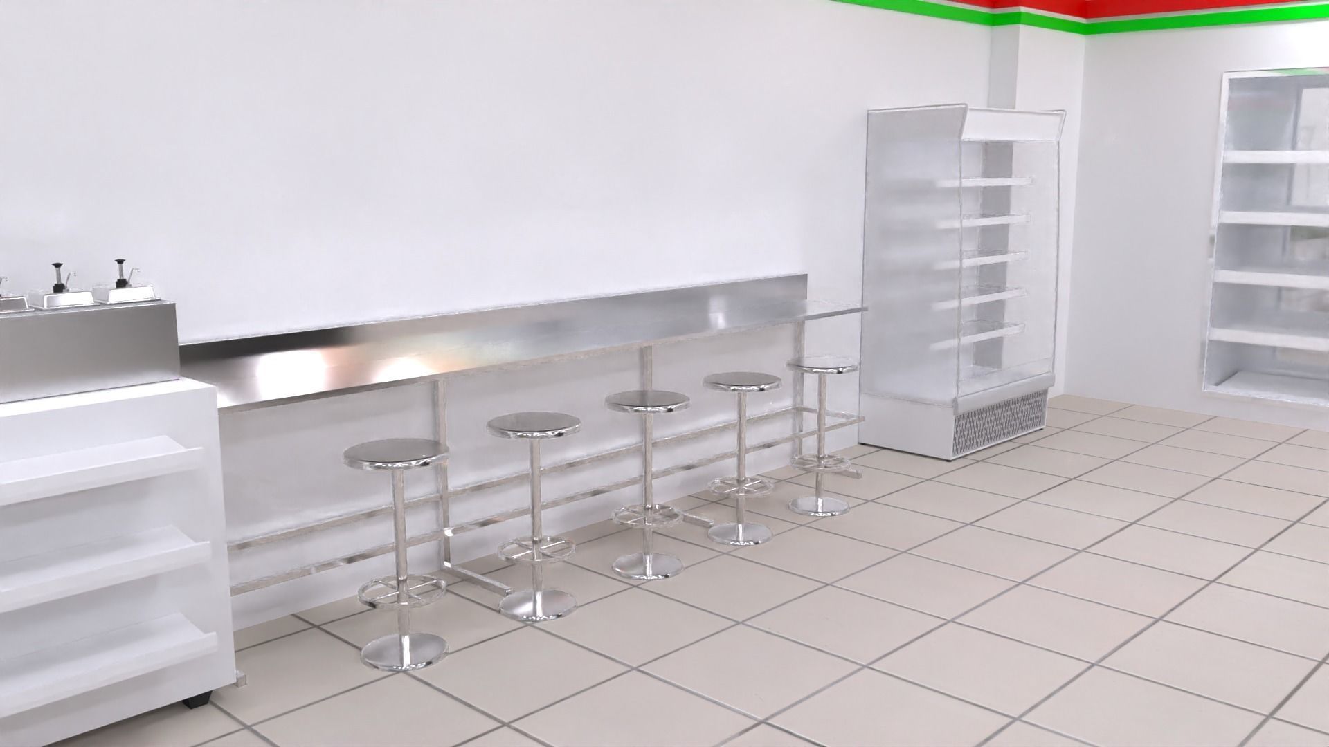 Seven Eleven - Convenience Store 3D model_7