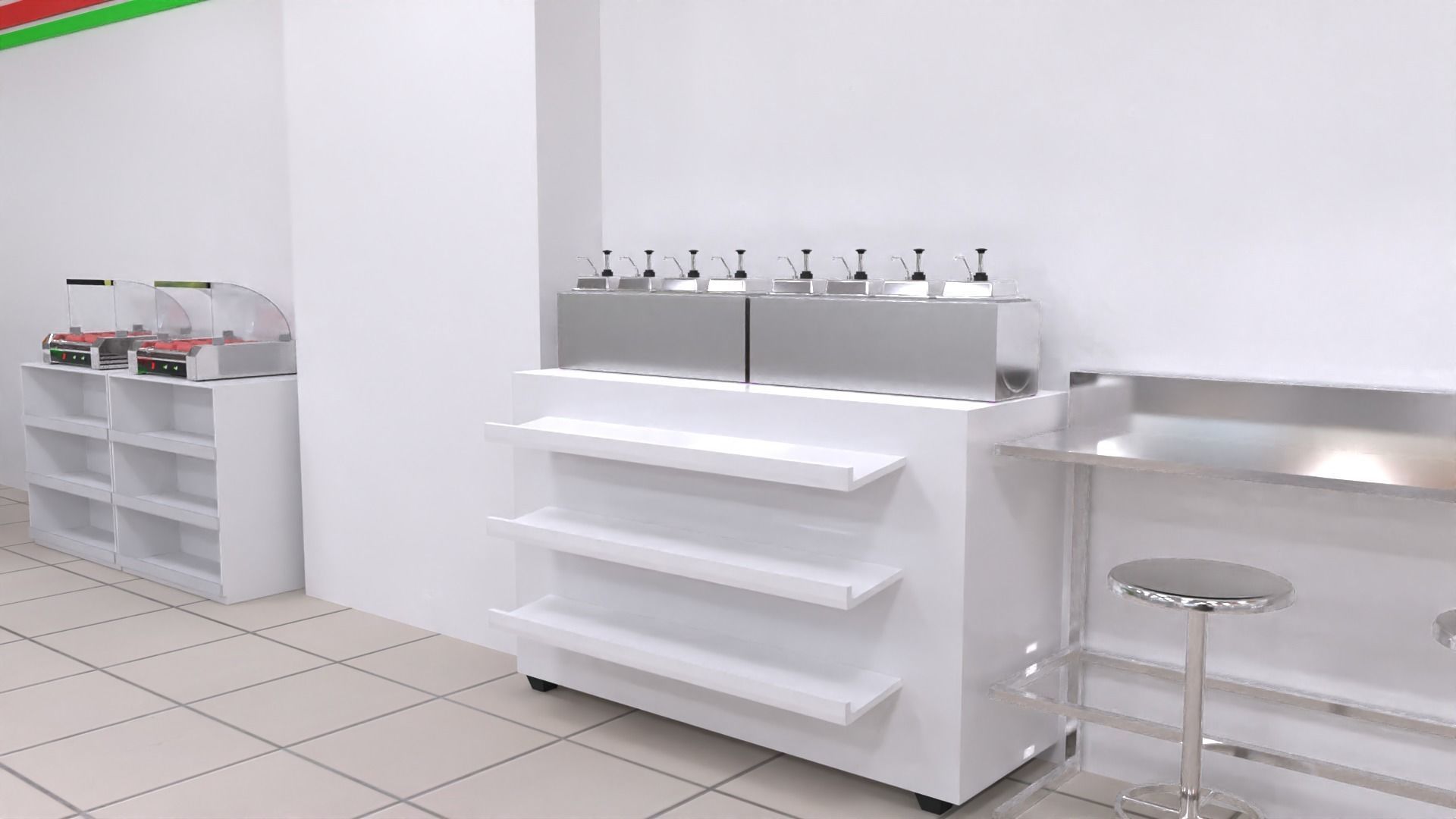 Seven Eleven - Convenience Store 3D model_6