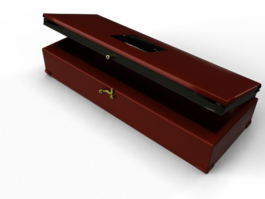 WOODEN JEWL BOX 3D model_3