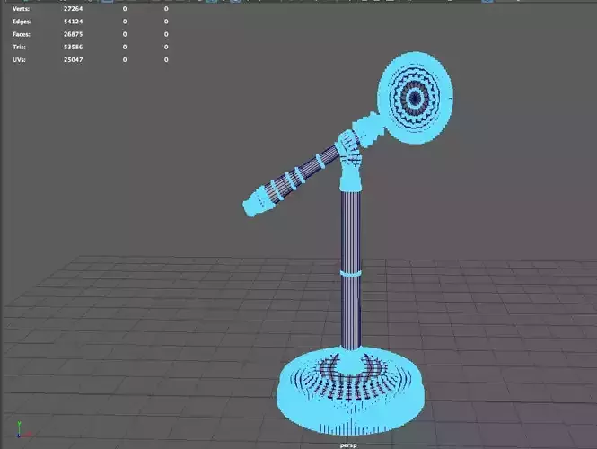 magnifying glass with stand 3D model