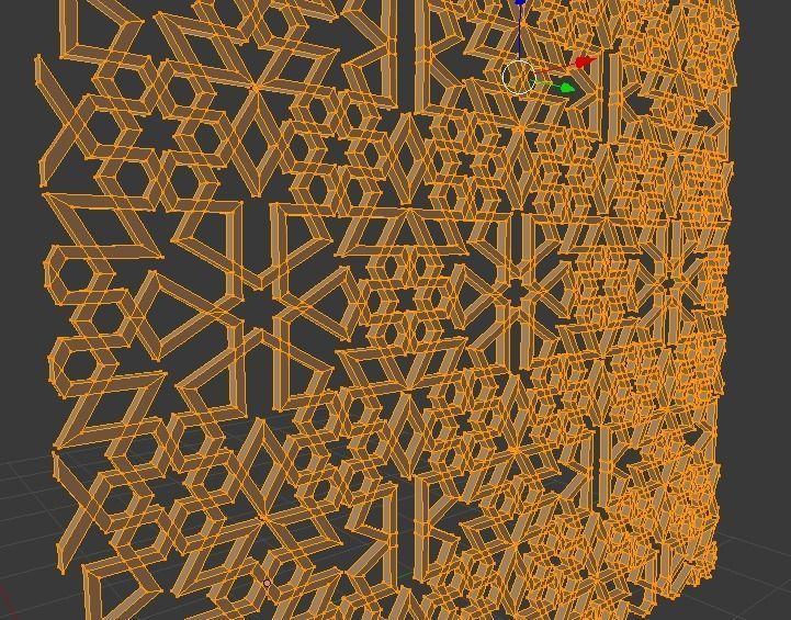 Arabian Pattern Ornament 12 3D model_2