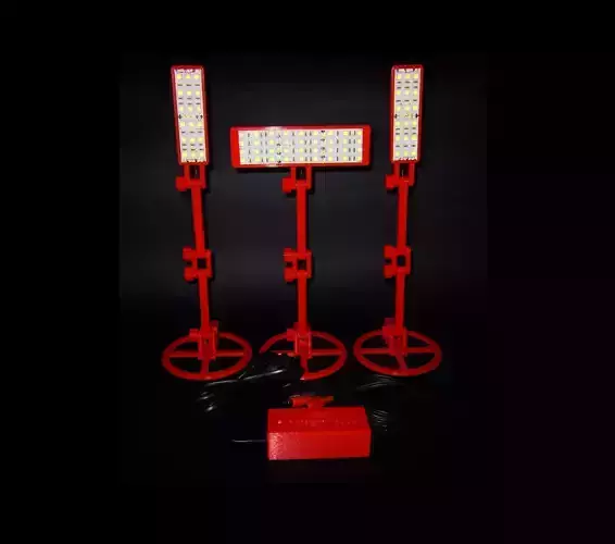 LED Light - RCA For Infinite Seamless White Backdrop 3D print model