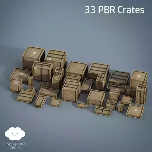 PBR 33 Wooden Crate Pack