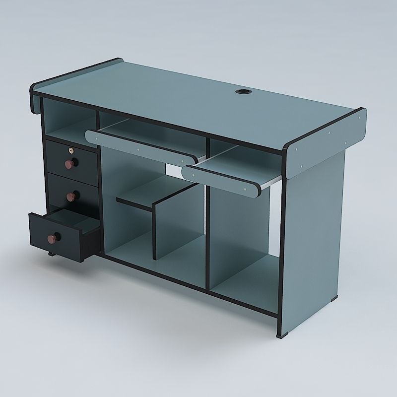 Computer Table 3D model_1