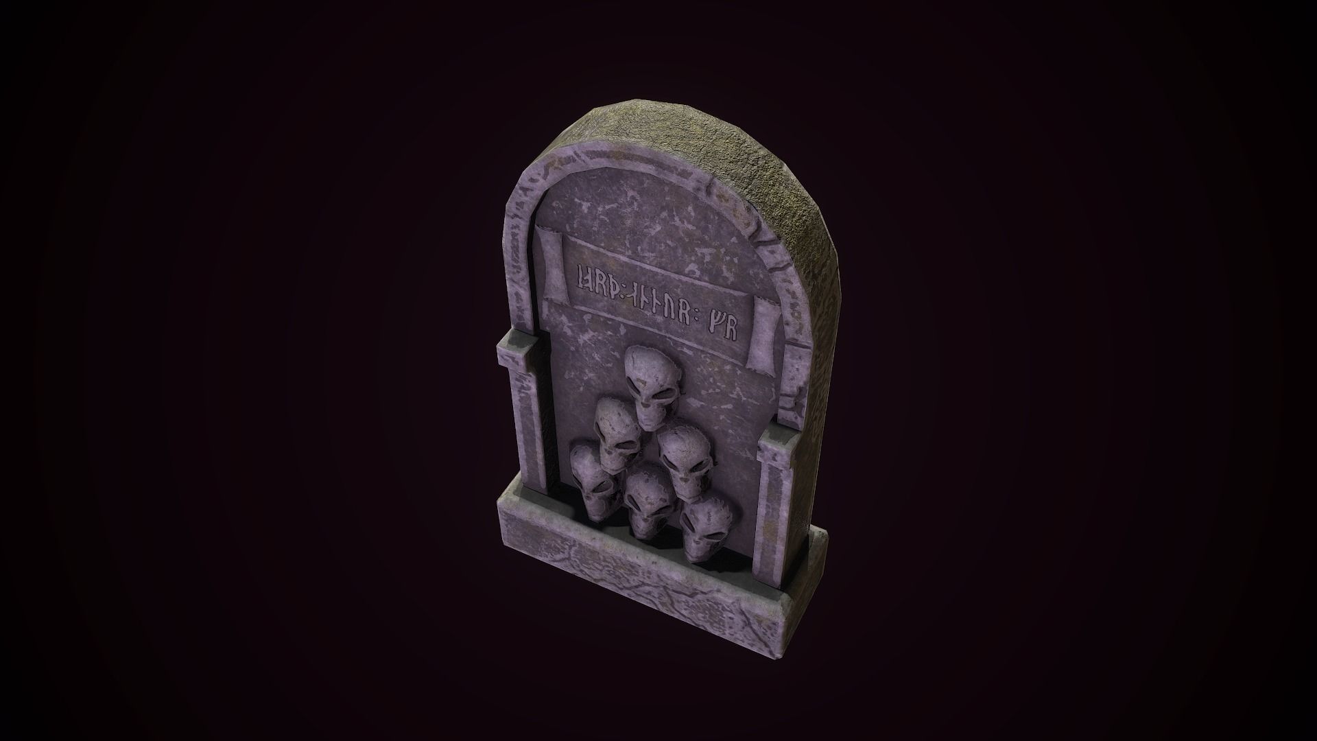 Tombstones tombstone Low-poly 3D model_20