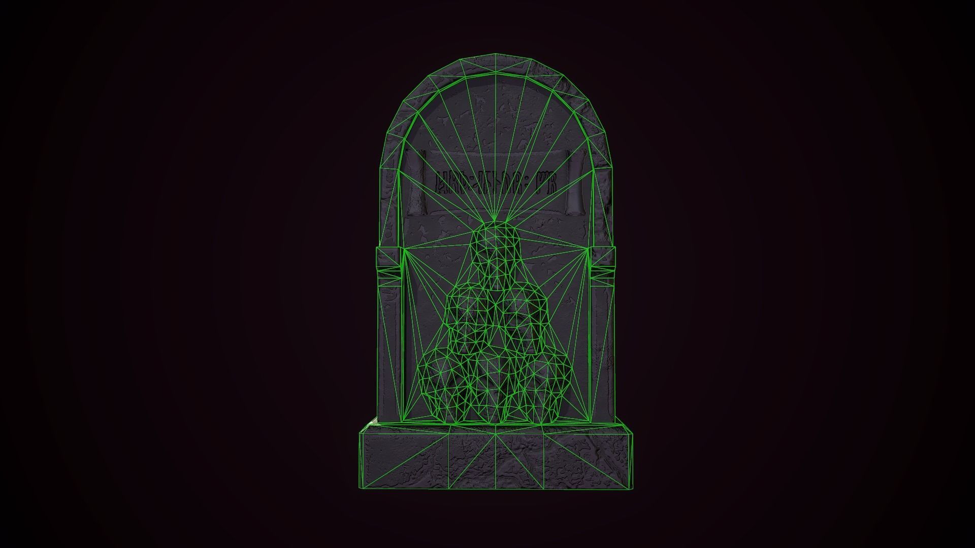 Tombstones tombstone Low-poly 3D model_24
