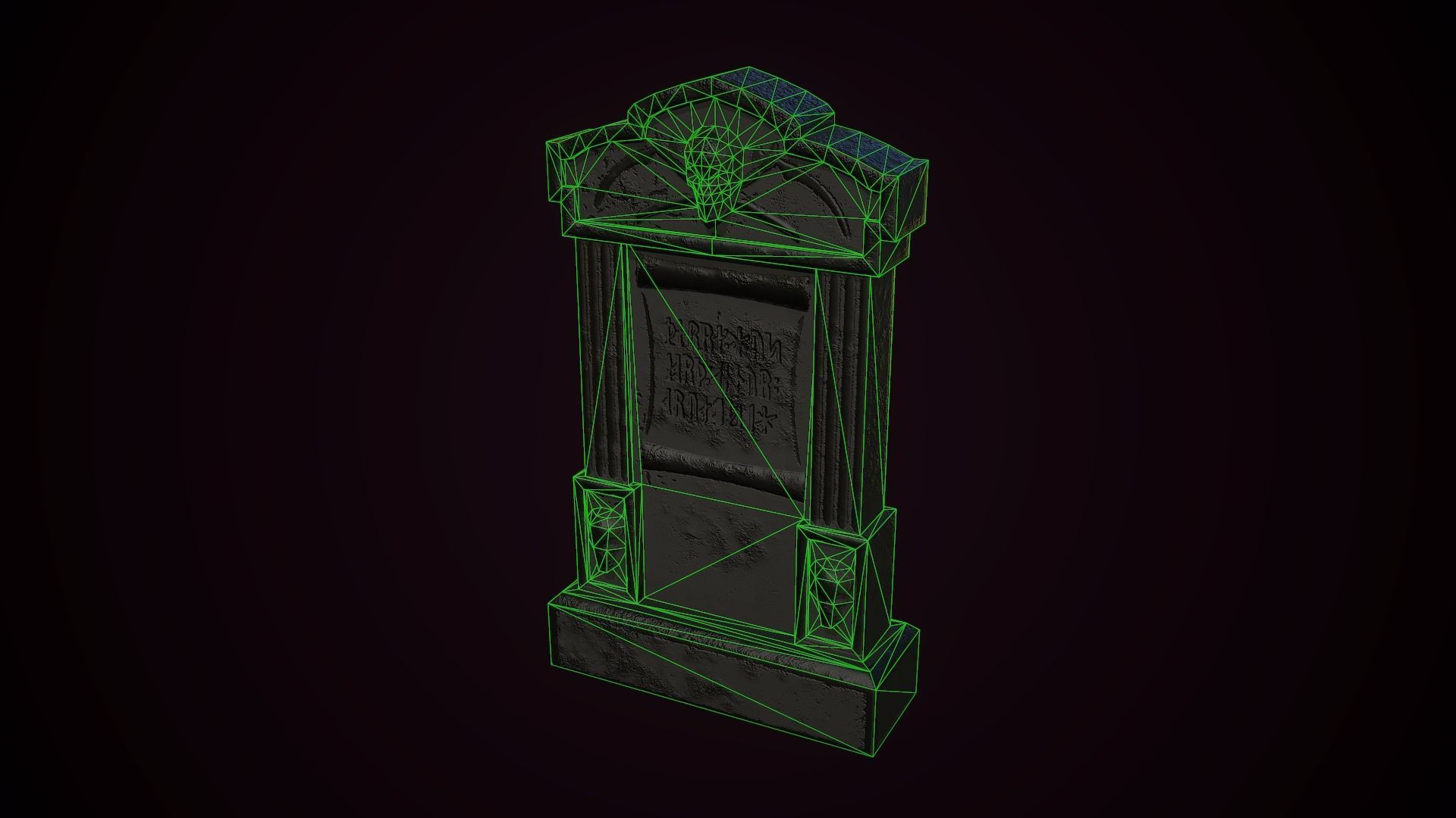 Tombstones tombstone Low-poly 3D model_13