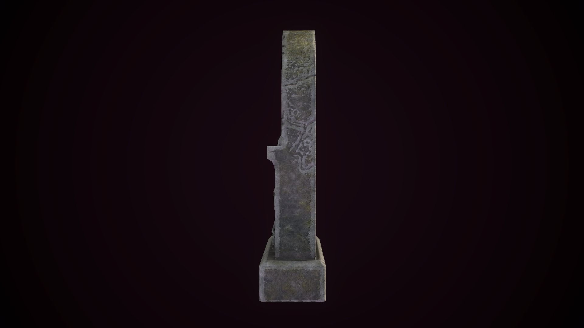 Tombstones tombstone Low-poly 3D model_21
