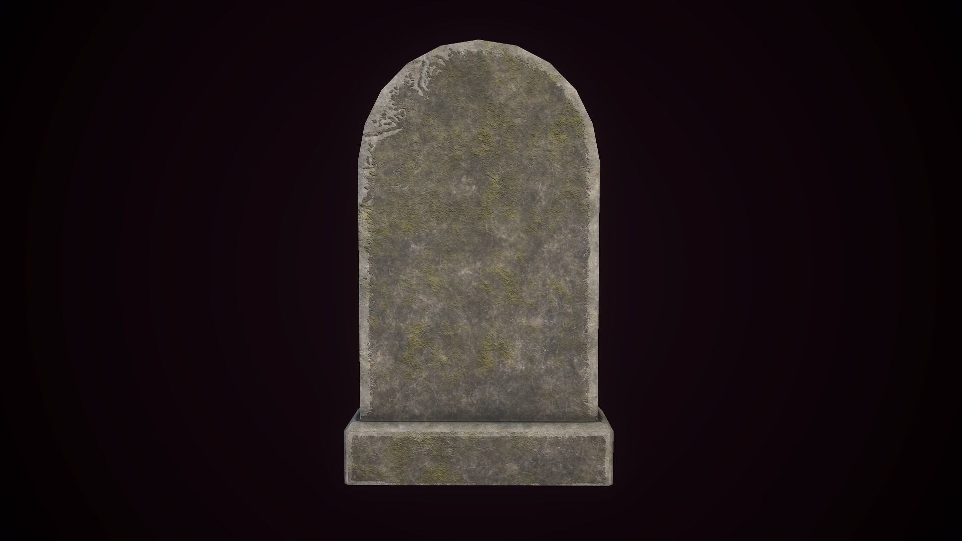 Tombstones tombstone Low-poly 3D model_23