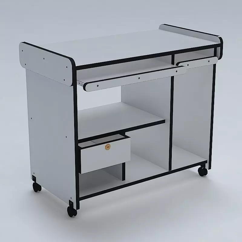 Computer Table 3D model_0