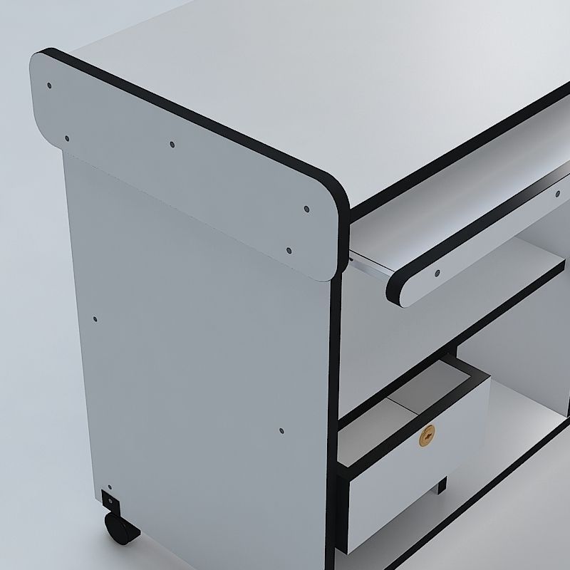 Computer Table 3D model_3