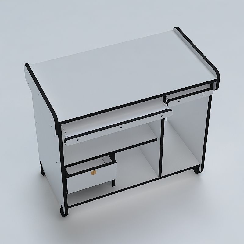 Computer Table 3D model_2