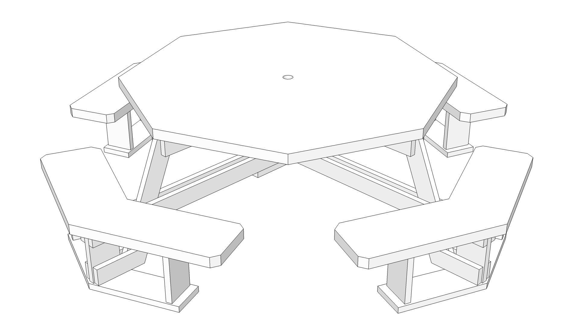 Picnic Table 3D model | CGTrader