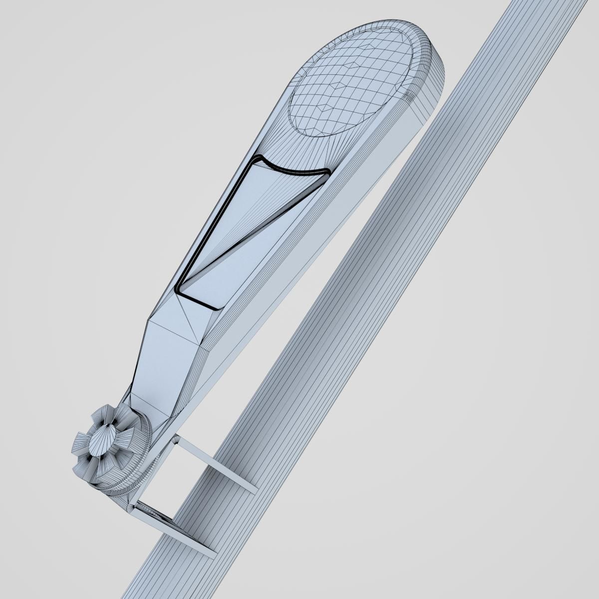 DSHK Machine Gun  with inner part 3D model_23