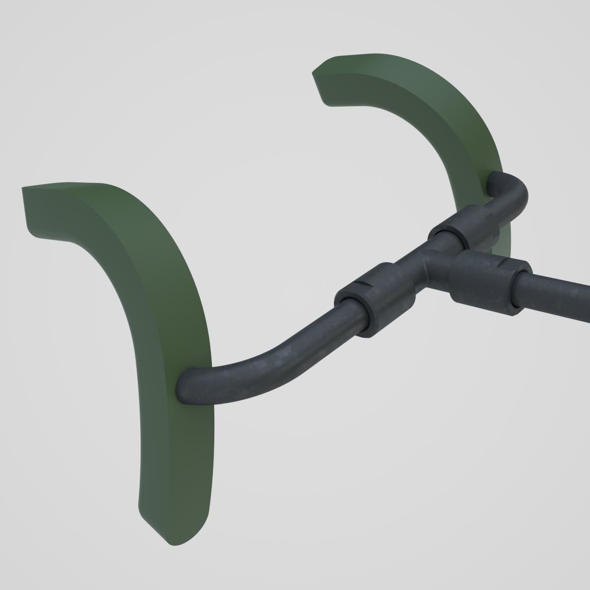 DSHK Machine Gun  with inner part 3D model_2