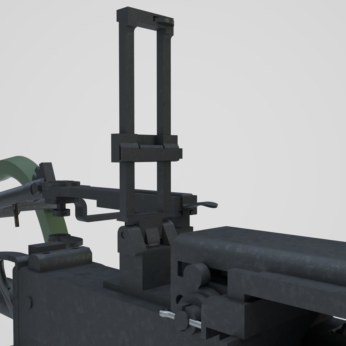 DSHK Machine Gun  with inner part 3D model_7