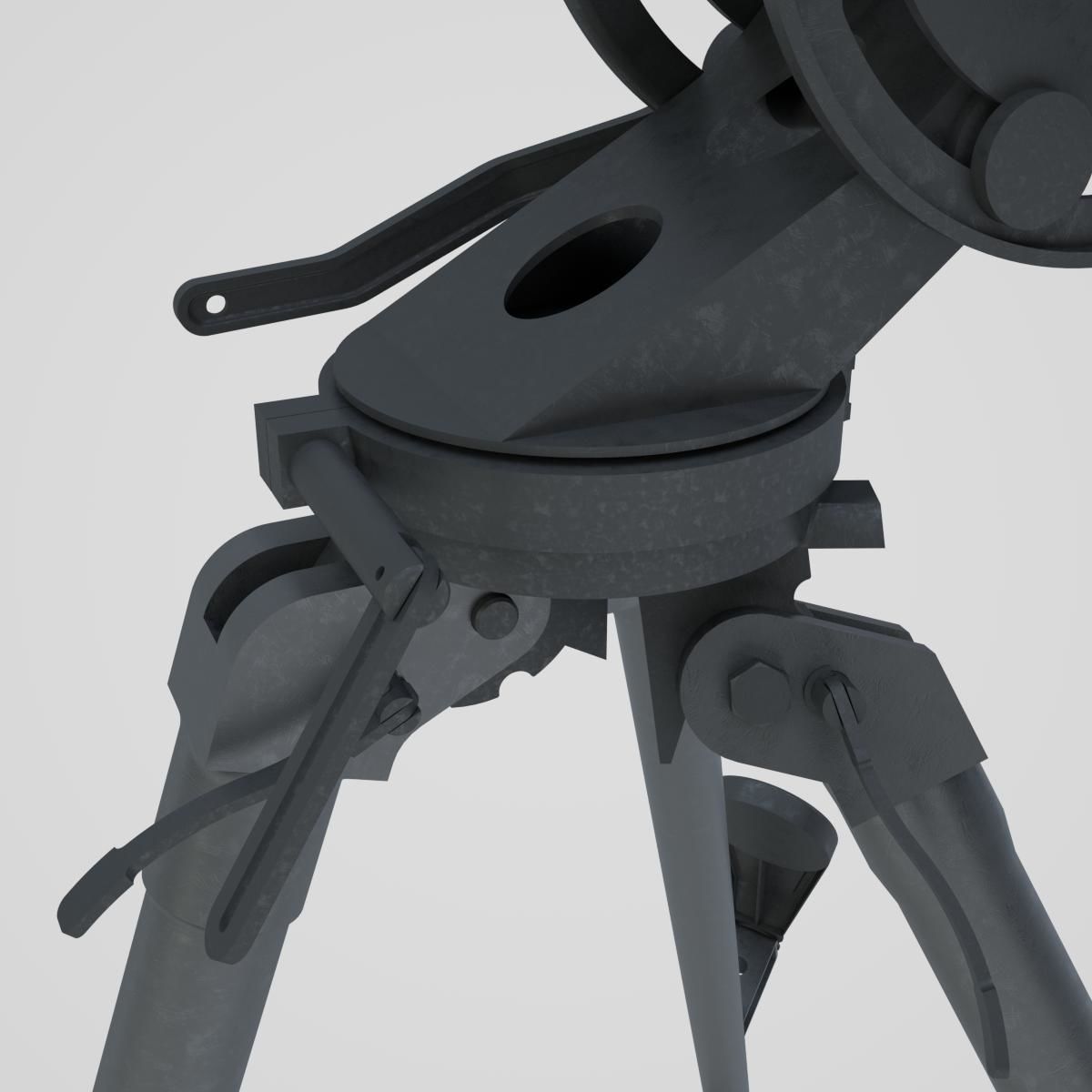 DSHK Machine Gun  with inner part 3D model_14