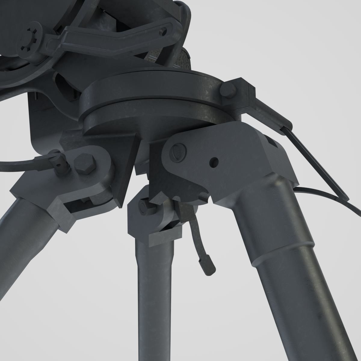 DSHK Machine Gun  with inner part 3D model_15