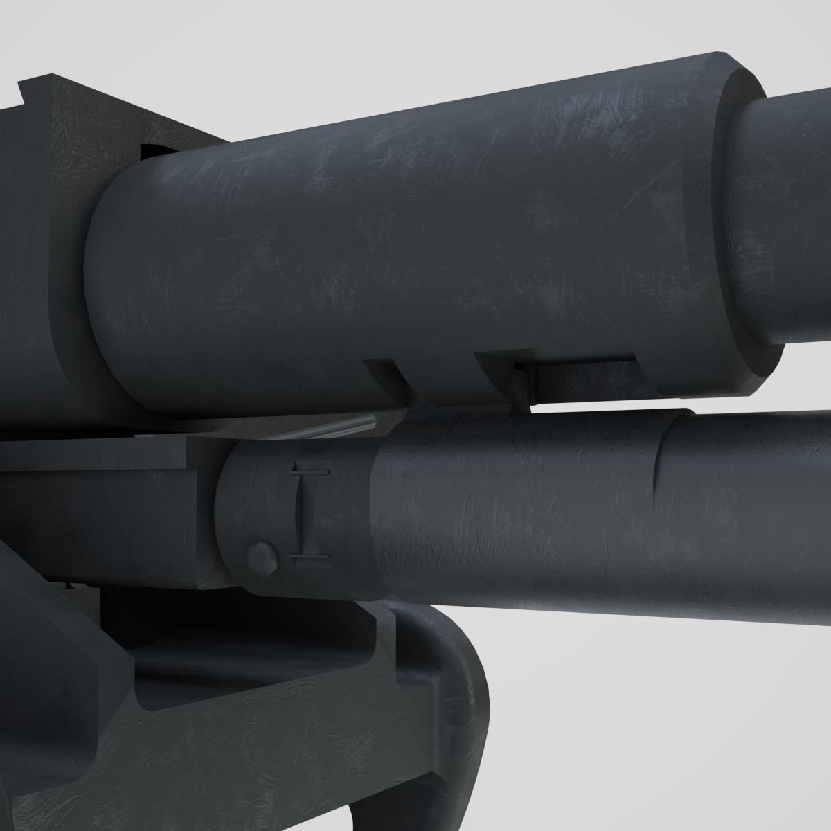 DSHK Machine Gun  with inner part 3D model_18