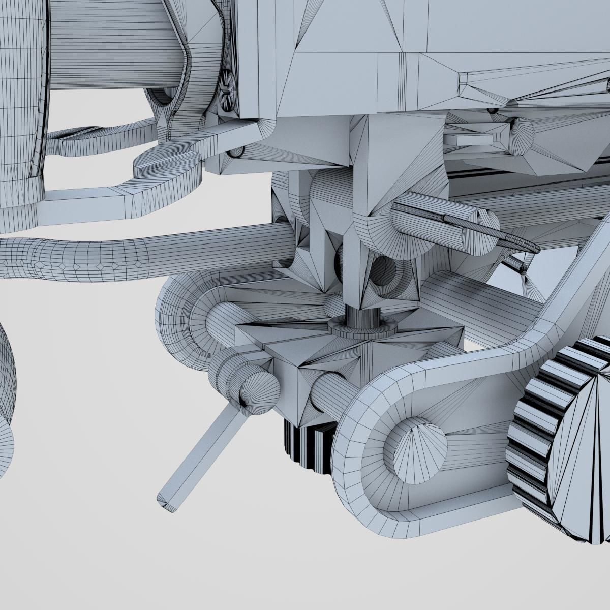 DSHK Machine Gun  with inner part 3D model_25