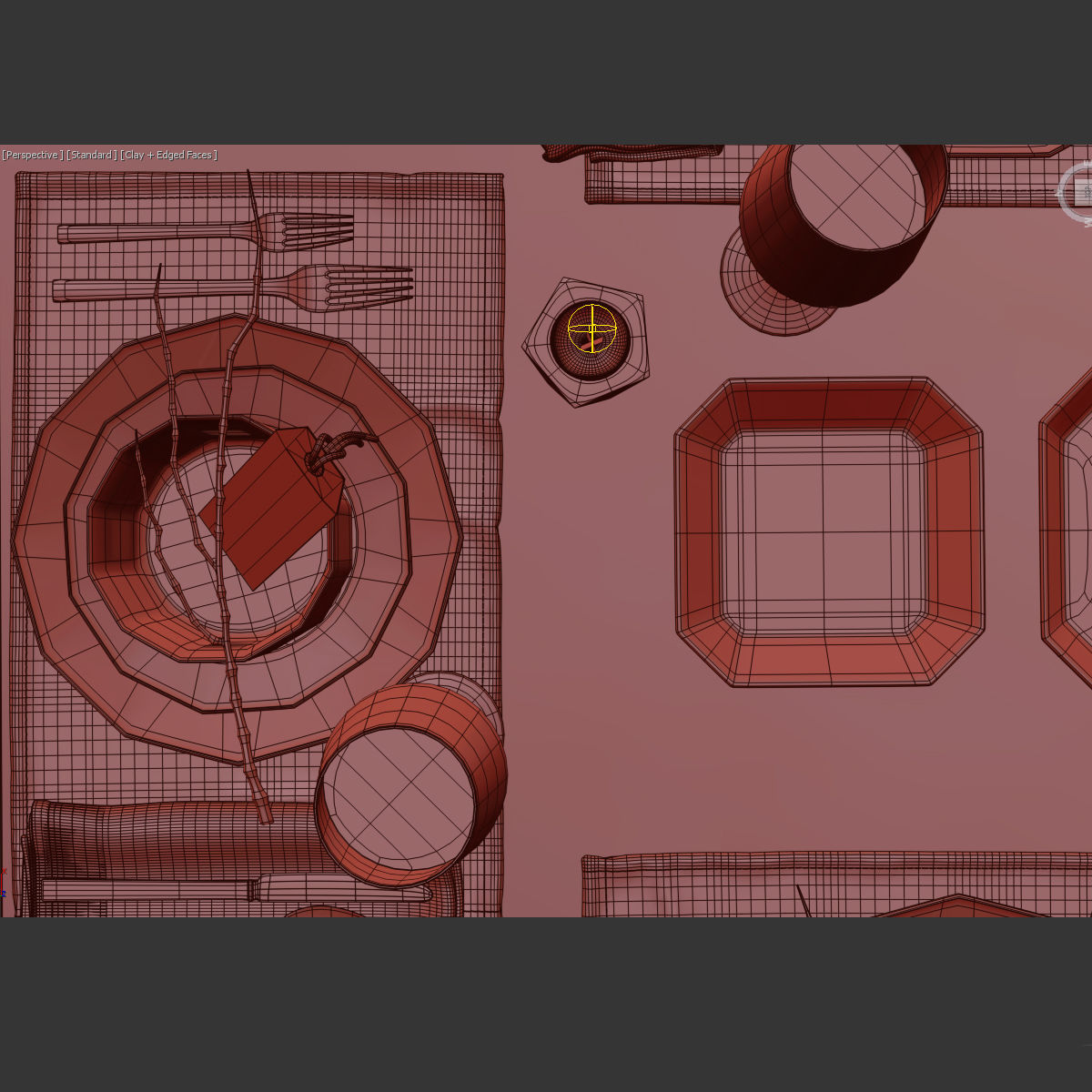 Table setting 5 3D model_4