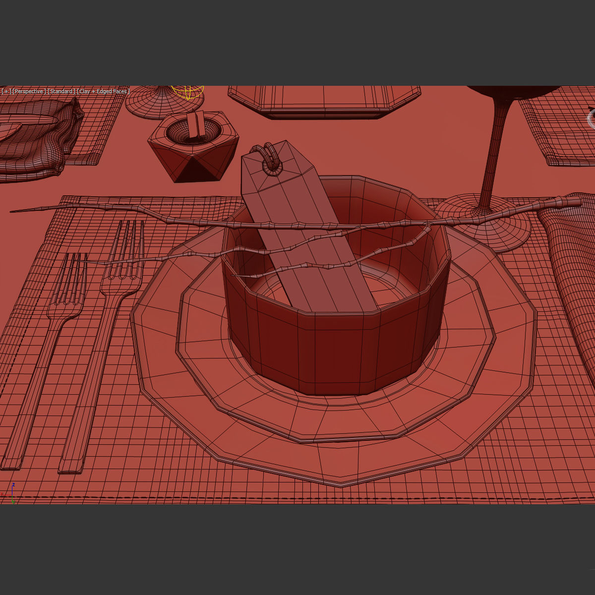 Table setting 5 3D model_5