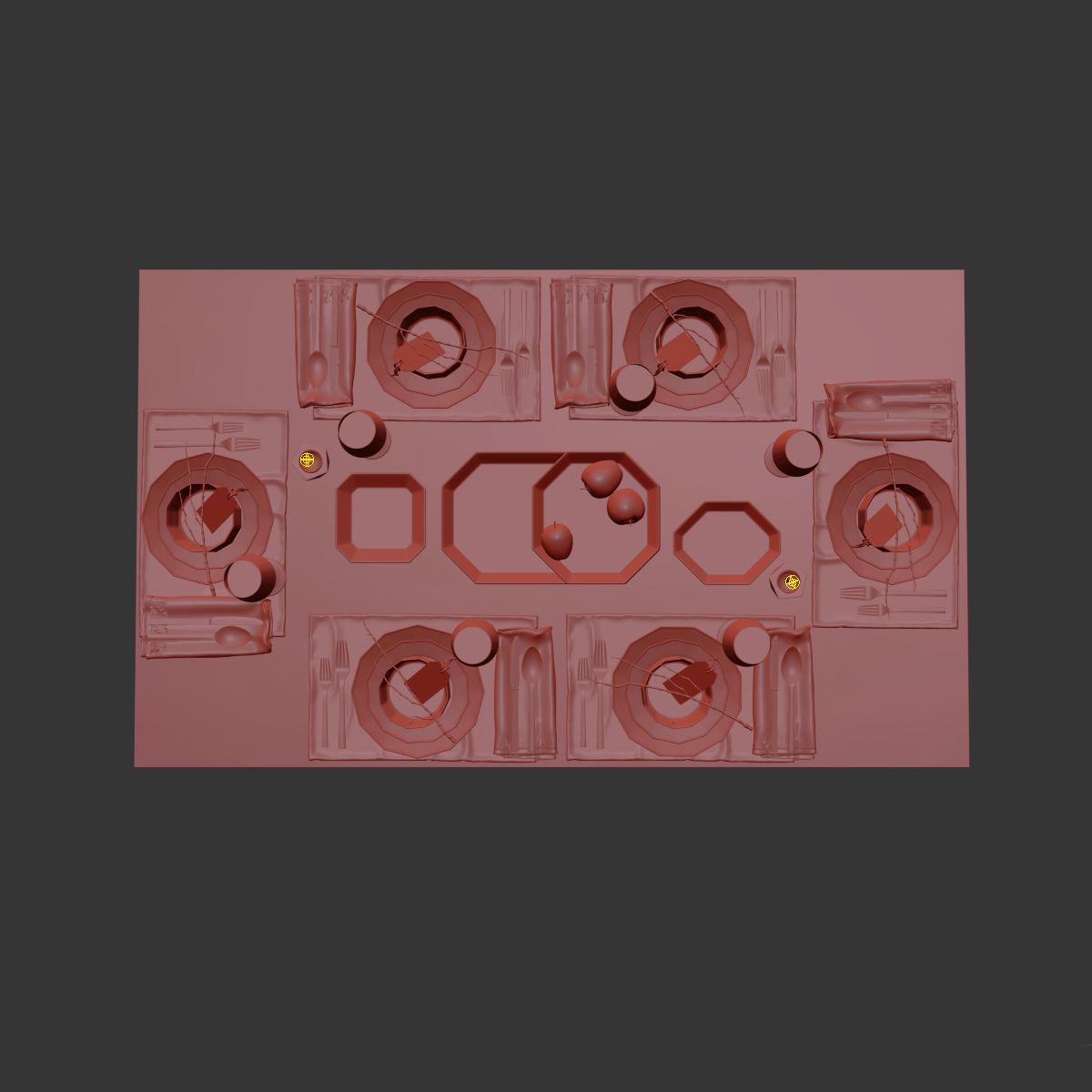 Table setting 5 3D model_3