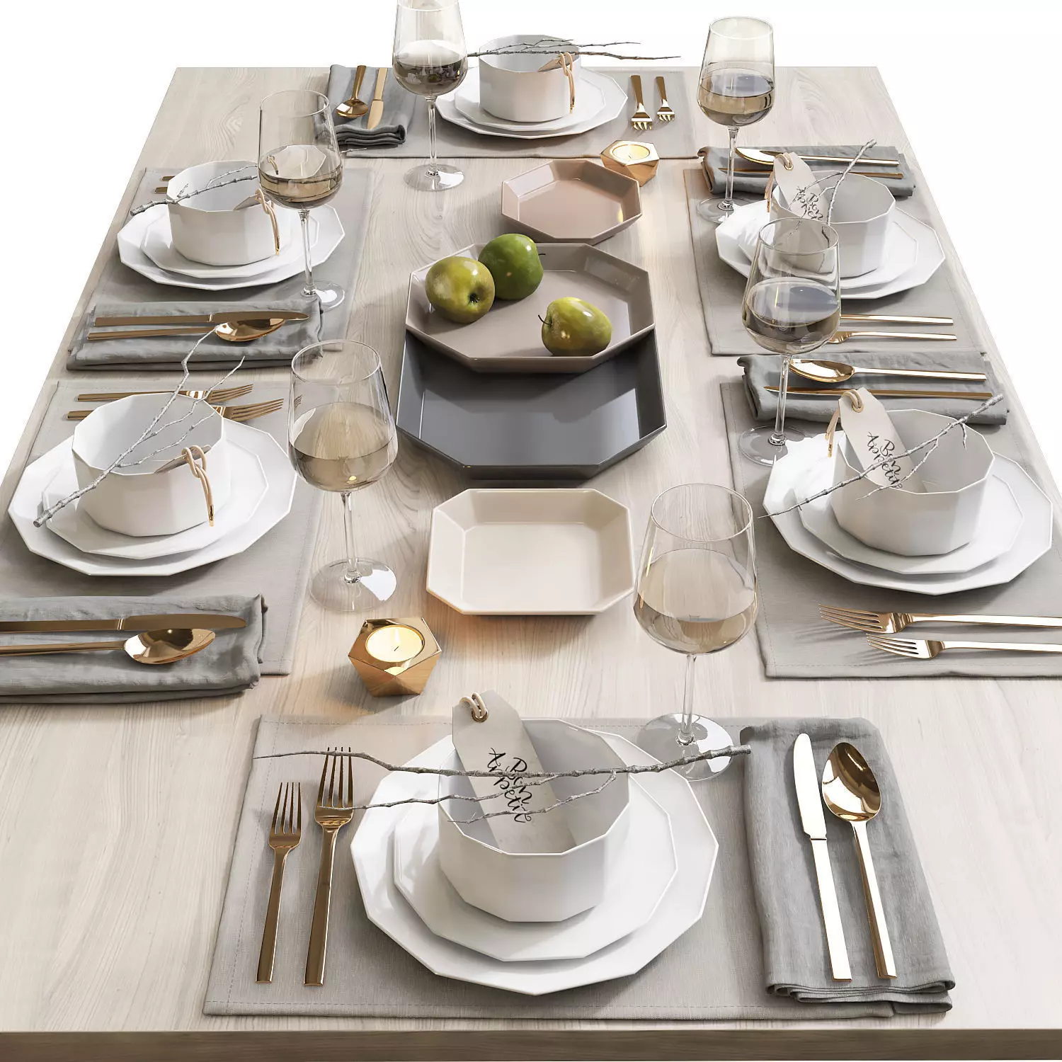Table setting 5 3D model_0