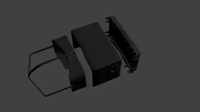 vr box OSVR Low-poly 3D model