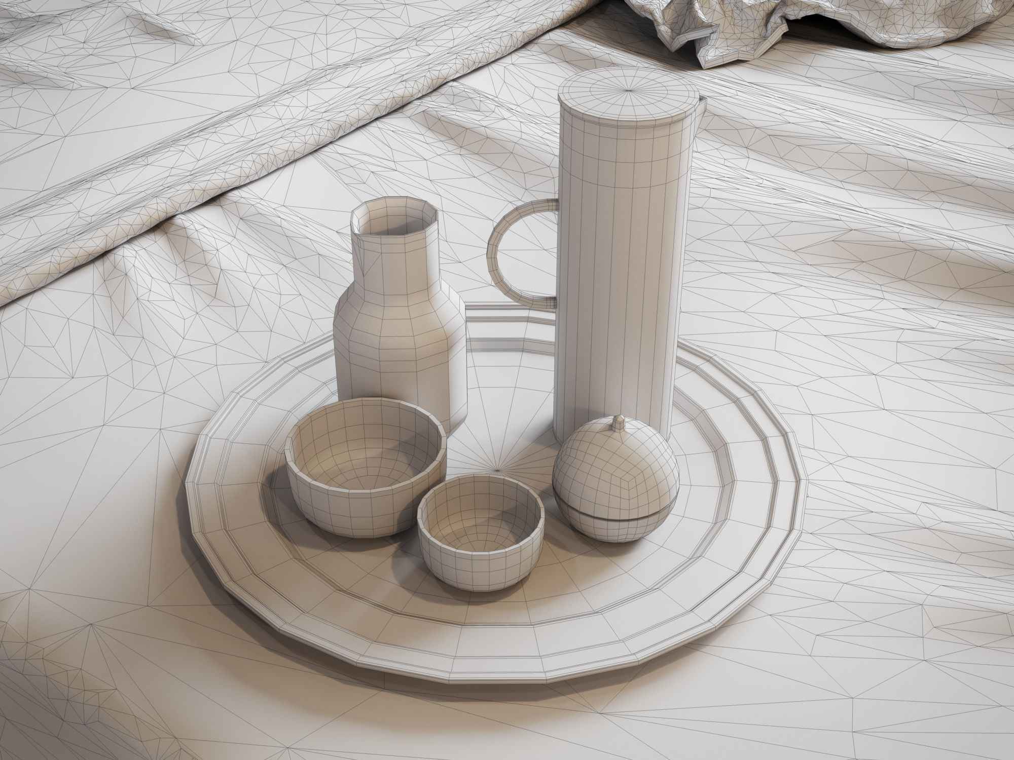 Bedroom Interior Scene for Cinema 4D and Octane Render 3D model_13