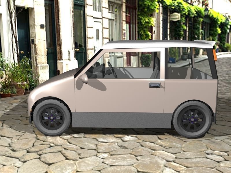 Tich microcar concept 3D model_1