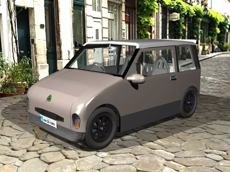 Tich microcar concept 3D model_0