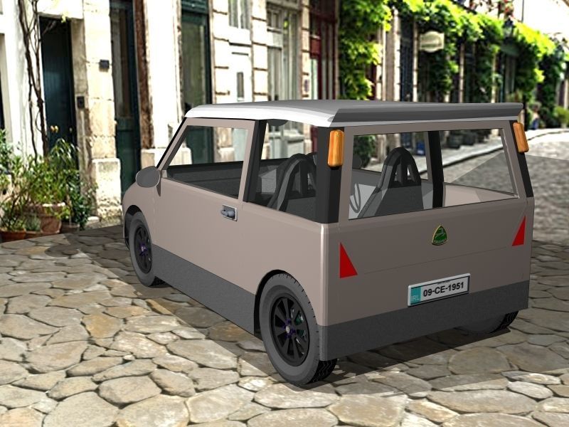 Tich microcar concept 3D model_2