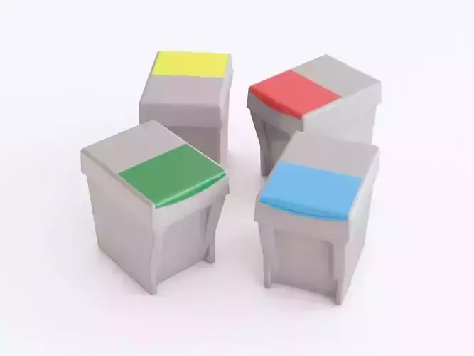 Recycle containers 3D model