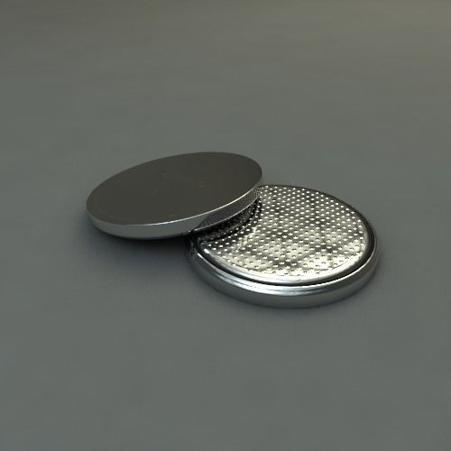 Battery CR 2032 3D model_7