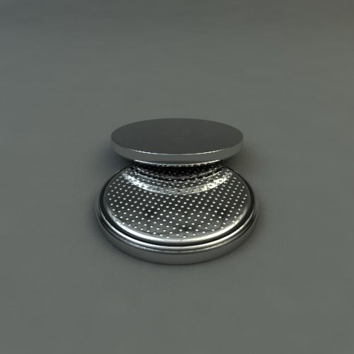 Battery CR 2032 3D model_3