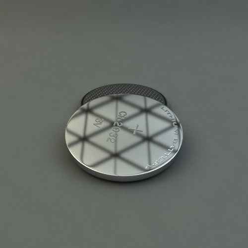 Battery CR 2032 3D model_6