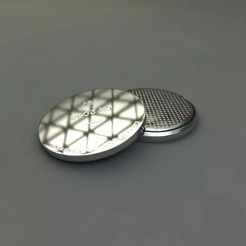 Battery CR 2032 3D model_0