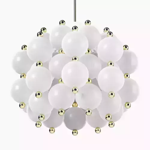 Seguso Satin Glass Chandelier