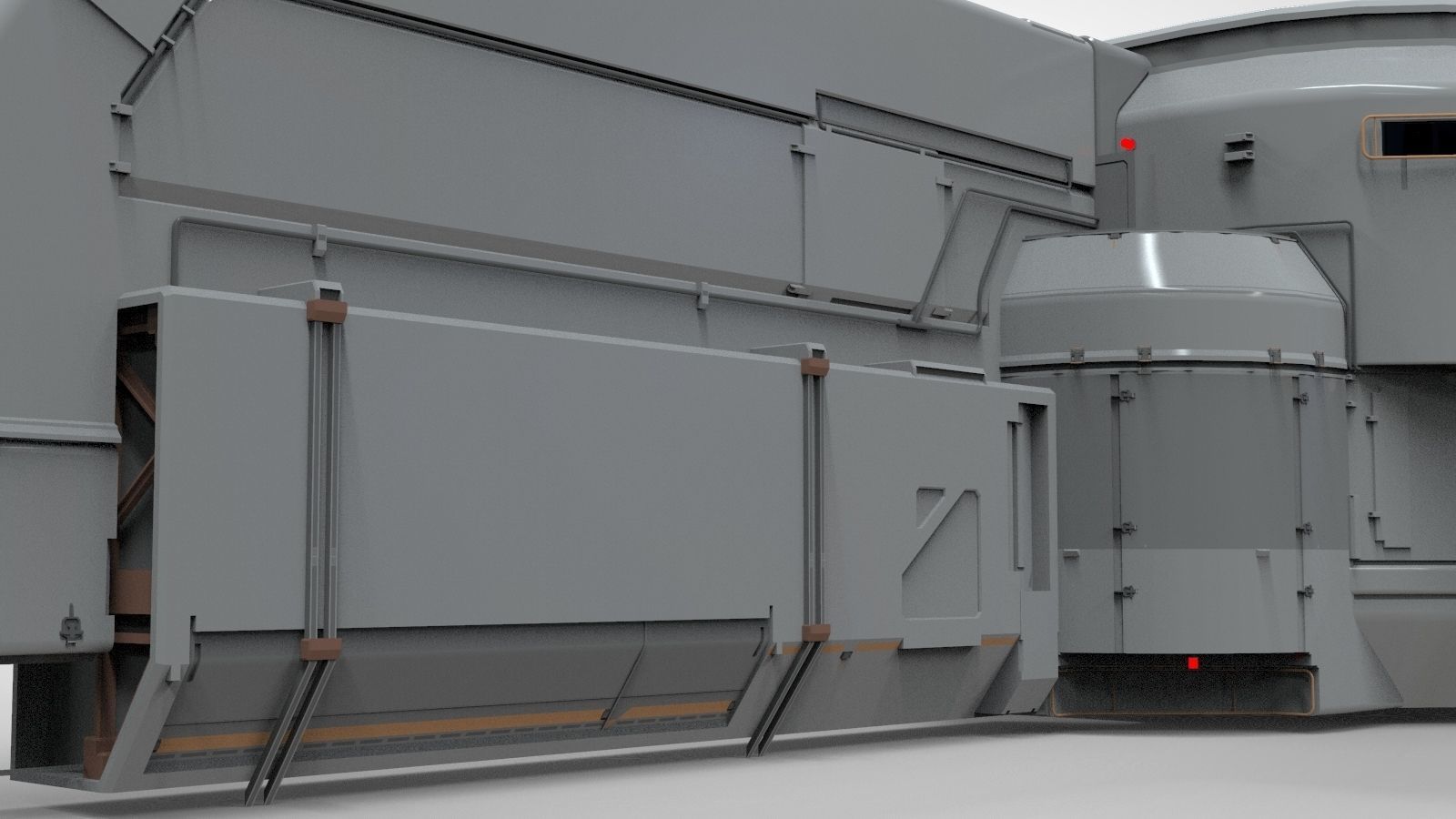 sci-fi Architecture kitbash 22 3D model_16