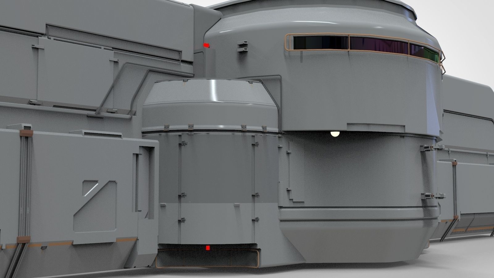 sci-fi Architecture kitbash 22 3D model_15