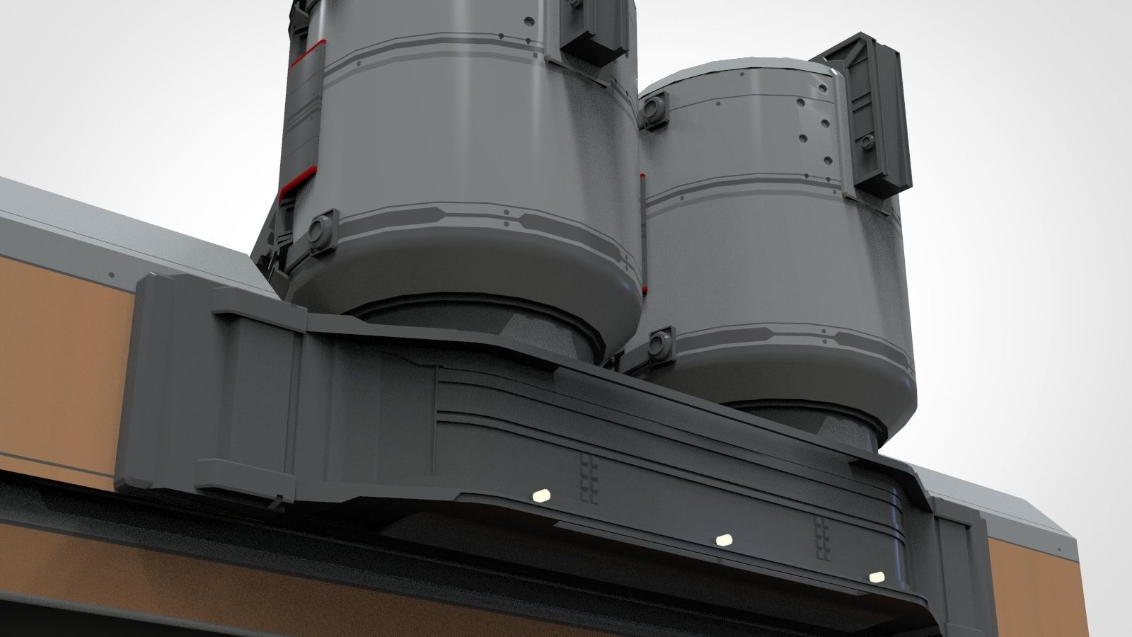 sci-fi Architecture kitbash 22 3D model_64